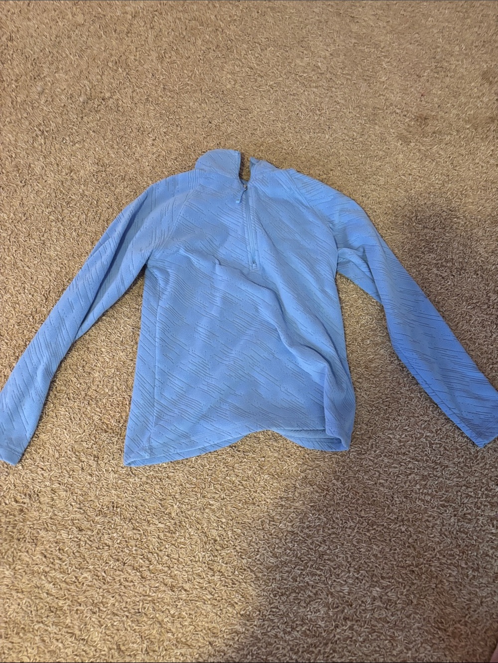 Eddie Bauer Sky Blue Quarter-Zip Pullover